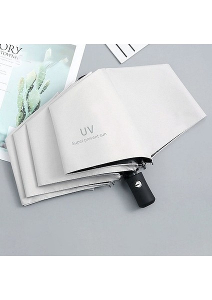 Hss Otomatik Uv Şemsiye Yağmur Veya Parıltı Çift Kullanımlı Şemsiye Güneş Geçirmez Seyahat Vinil Şemsiye Katlanabilir Katlanır Şemsiye-Lacivert (Yurt Dışından) fiyatları