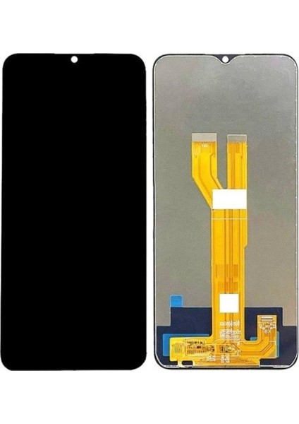 Realme C31 Uyumlu LCD Dokunmatik Ekran Çıtasız Siyah(Tamir Seti Hediyeli)
