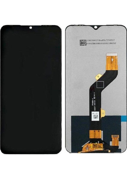 Infinix Hot 10T Uyumlu LCD Dokunmatik Ekran Çıtasız Siyah