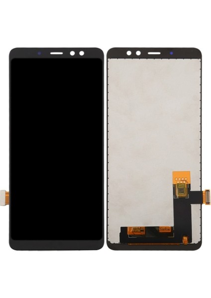 Samsung A8 Plus 2018 A730 Uyumlu LCD Dokunmatik Ekran OLED Siyah