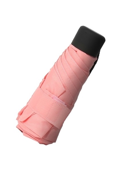 Ww Ultra Hafif ve Taşınabilir Cep Katlanır Şemsiye-Pembe (Yurt Dışından)