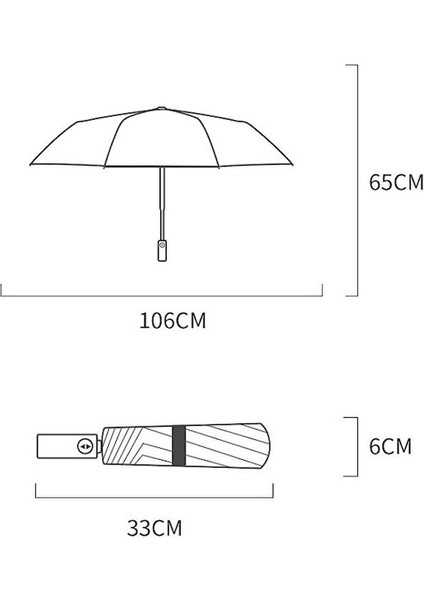 Hyt-Katlanır Kalınlaştırılmış 12 Şeritli Tam Otomatik Katlanır Şemsiye-Açık Mavi (Yurt Dışından) indirimleri
