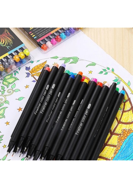 48 Adet Tarzı Renkler Iğne Tüp Kalem Seti Ince Uçlu Işaretleme Kalemleri Metal Cam Su Geçirmez Kanca Çizgi Kalem (Yurt Dışından) fırsatları