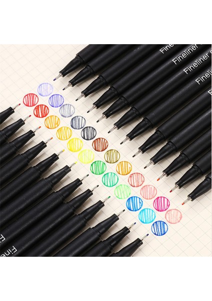 48 Adet Tarzı Renkler Iğne Tüp Kalem Seti Ince Uçlu Işaretleme Kalemleri Metal Cam Su Geçirmez Kanca Çizgi Kalem (Yurt Dışından) indirimleri