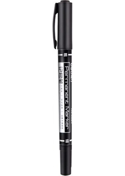 Siyah Mürekkep Stili Renkli Çift Uçlu mm Hızlı Kuruyan Kalıcı Işaret Işaretleme Kalemleri Kumaş Için Metal Si Çizim Için Fineliner (Yurt Dışından)