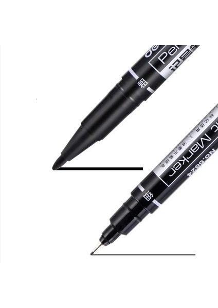 Siyah Mürekkep Stili Renkli Çift Uçlu mm Hızlı Kuruyan Kalıcı Işaret Işaretleme Kalemleri Kumaş Için Metal Si Çizim Için Fineliner (Yurt Dışından) indirimleri