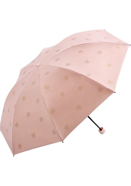 Hyt-Pvc Güneş Korumalı ve Uv Korumalı Kalınlaştırılmış Şemsiye-Açık Pembe - Gri (Yurt Dışından)