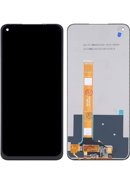 Oppo Realme 6 Uyumlu LCD Dokunmatik Ekran Çıtasız Siyah Servıce(Tamir Seti Hediyeli)
