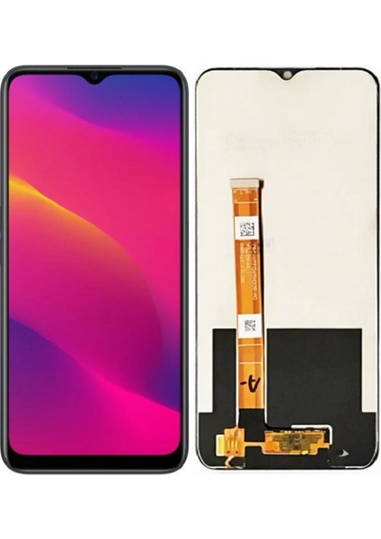 Oppo A5 2020 Uyumlu LCD Dokunmatik Ekran Çıtasız Siyah ( CPH1931 / CPH1959 / CPH1933 )