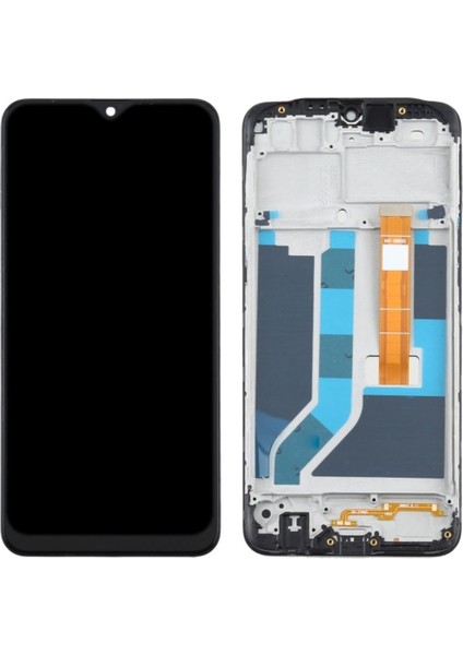 Oppo A5S Uyumlu LCD Dokunmatik Ekran Çıtalı Siyah (CPH1909)(TAMİR Seti Hediyeli)