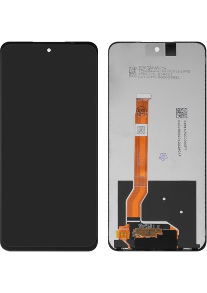 Realme C55 Uyumlu LCD Dokunmatik Ekran Çıtasız Siyah(Tamir Seti Hediyeli)