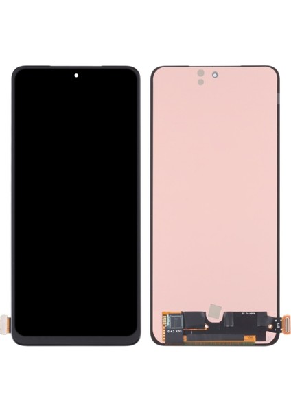 Vivo X60 Pro Uyumlu LCD Dokunmatik Ekran Çıtasız Siyah Orı