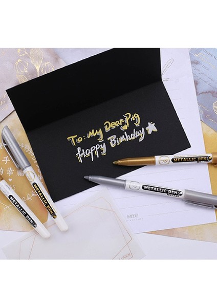 No.1 Tarzı 6 Adet Altın Gümüş Epoksi Reçine Cetvel Kalemi Altın Yaprak Noktalı Kalem Marker Akrilik Boya Öne Çıkanlar Metalik Kalıcı Marker (Yurt Dışından) indirimleri