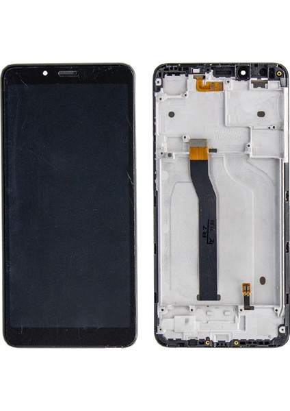 Xiaomi Redmi 6 Siyah Uyumlu Çıtalı LCD Dokunmatik Ekran