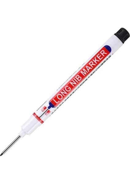 Siyah-1 Adet Tarzı Et Uzun Baş Işaretleyiciler Banyo Ağaç Işleme Dekorasyonu Çok Amaçlı Derin Delik Işaretleme Kalemleri Kırmızısiyahmaviyeşil Mürekkep (Yurt Dışından)