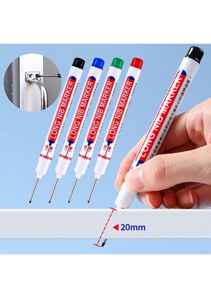 Siyah-1 Adet Tarzı Et Uzun Baş Işaretleyiciler Banyo Ağaç Işleme Dekorasyonu Çok Amaçlı Derin Delik Işaretleme Kalemleri Kırmızısiyahmaviyeşil Mürekkep (Yurt Dışından) fiyatları