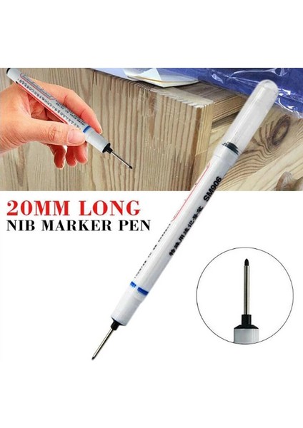 Kırmızı Stil 20MM Su Direnci Banyo Derin Delik Uzun Uç Işaretleme Kalemleri Çok Fonksiyonlu Ağaç Işleme Yenileme Derinlik Işaretleme Kalemi (Yurt Dışından) fiyatları