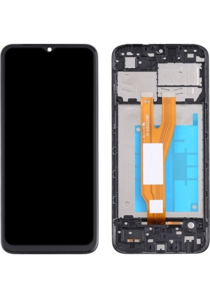Samsung A03 Core A032 Uyumlu LCD Dokunmatik Ekran Çıtalı Siyah