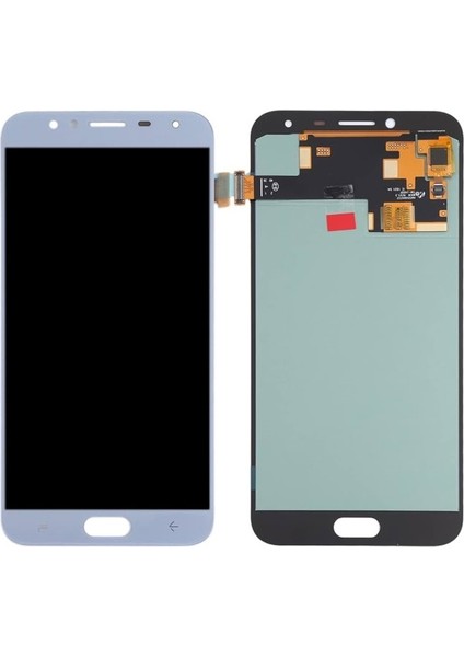Samsung J4 J400 Uyumlu LCD Dokunmatik Ekran OLED Mavi/silver