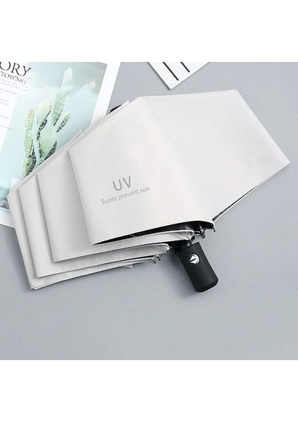 Hyt-Otomatik Şemsiye Unisex Unisex Şemsiye Güneş Koruma Seyahat Şemsiyesi Katlanabilir Katlanır Şemsiye-Mavi (Yurt Dışından) modelleri