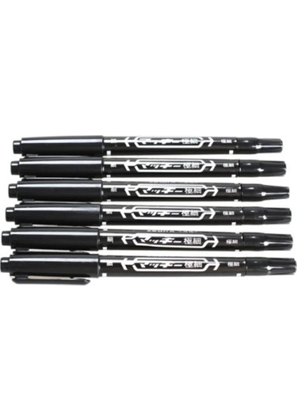 2 Adet Işaretleme Kalemleri Iyi Su Geçirmez Mürekkep Ince Uç Ham Uç Siyah Çift Uçlu Yeni Taşınabilir Güzel Renk Işaretleme Kalemi Sıcak (Yurt Dışından) fiyatları