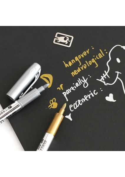 2 Adet Gümüş Tarzı Aint Kalem Metal Su Geçirmez Kalıcı Boya Marker Kalemler Sharpie Up Boya Kalemi Marker Kalem Sanat Boyama Malzemeleri (Yurt Dışından) fiyatları