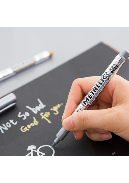 2 Adet Gümüş Tarzı Aint Kalem Metal Su Geçirmez Kalıcı Boya Marker Kalemler Sharpie Up Boya Kalemi Marker Kalem Sanat Boyama Malzemeleri (Yurt Dışından) modelleri