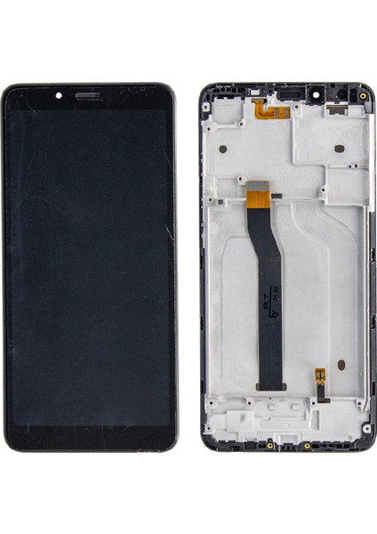 Xiaomi Redmi 6A Siyah Uyumlu Çıtalı LCD Dokunmatik Ekran