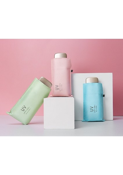 Ww Kadın Mini Katlanır Güneş Koruyucu Şemsiye-Açık Mor (Yurt Dışından) fırsatları