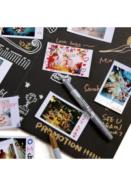 Altın Tarzı Gümüş Altın Bronz Ince Nokta Yağ Metalik Kalıcı Işaretleyiciler Yazma Yüzeyi Kağıt Metal Cam (Yurt Dışından) modelleri