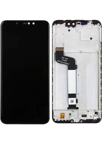 Xiaomi Redmi Note 6 Pro Siyah Uyumlu Çıtalı LCD Dokunmatik Ekran