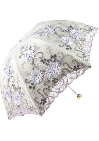 Hss Rüzgar Geçirmez Otomatik Şemsiye -Gri (Yurt Dışından)