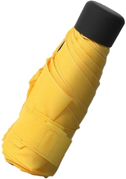 Lbw Taşınabilir ve Sağlam Katlanır Şemsiye - Sarı (Yurt Dışından)