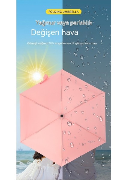 Lbw Taşınabilir ve Sağlam Katlanır Şemsiye - Sarı (Yurt Dışından) fırsatları