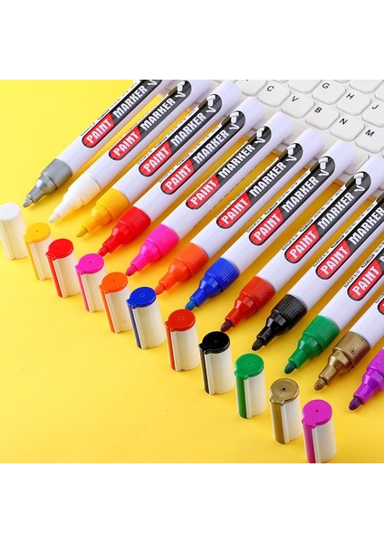 1 Adet Kırmızı Mürekkep Stili 1 Adet Boya Not Numarası Kaba Beyaz Işaretleyici Endüstriyel Solmayan Su Geçirmez Otomobil Lastik Kalemler Graffiti Sigen (Yurt Dışından) fiyatları