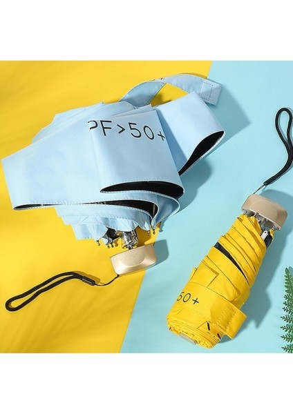 Ww Kadın Portatif Katlanır Şemsiye Açık Mavi (Yurt Dışından) fiyatları