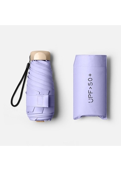 Kadın Portatif Katlanır Şemsiye Mor (Yurt Dışından)