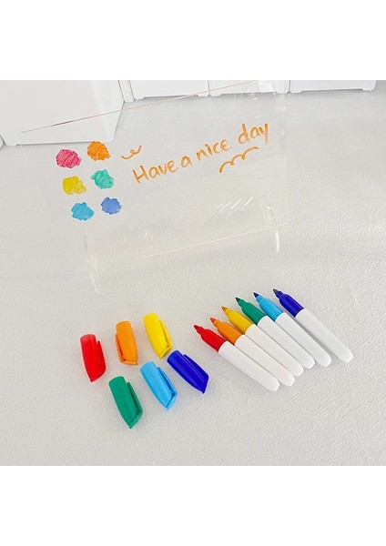 Turuncu Tarzı 6 Renk Pastel Beyaz Tahta Işaretleyici Kalem Sevimli Şeker Renk Fosforlu Kalem Okul Ofis Malzemeleri Kawaii Kırtasiye (Yurt Dışından) fırsatları