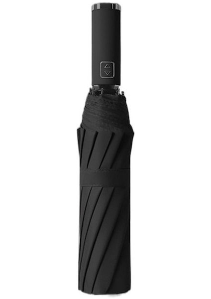 Hyt-Dış Mekan Büyük Şemsiye Otomatik Şemsiye Business Güneş Korumalı Tente Güneşli Veya Yağmurlu Vinil Şemsiye-Açık Pembe - Siyah (Yurt Dışından)