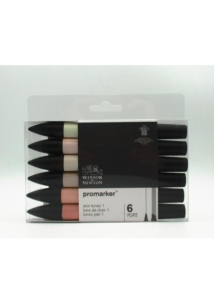 Cilt 1 Stili Winsor & Newton Promarker Cilt Tonları Set Çift Uçlu Alkol Bazlı Hızlı Kuruyan Işaretleyiciler (Yurt Dışından)