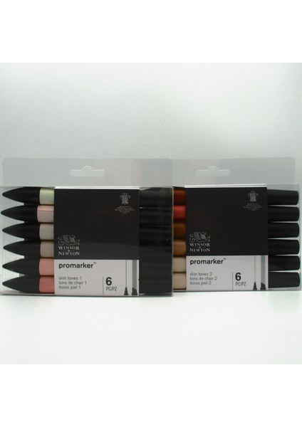 Cilt 1 Stili Winsor & Newton Promarker Cilt Tonları Set Çift Uçlu Alkol Bazlı Hızlı Kuruyan Işaretleyiciler (Yurt Dışından)