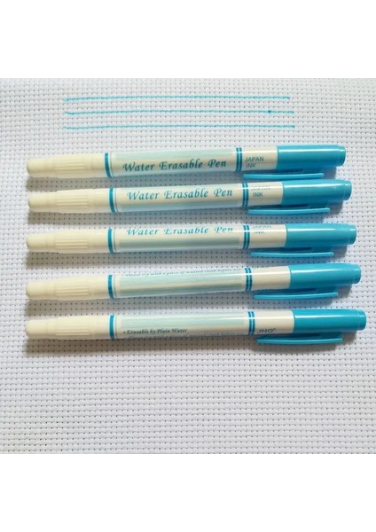 5 Mavi Silgi Stili Jhg Çift Taraflı Mavi Su Silinebilir Kalem Silgili Suda Çözünür Işaretleyici Kalem Kumaş Boya Işaretleyici Tekstil Görünmez Mürekkep Kalem (Yurt Dışından)
