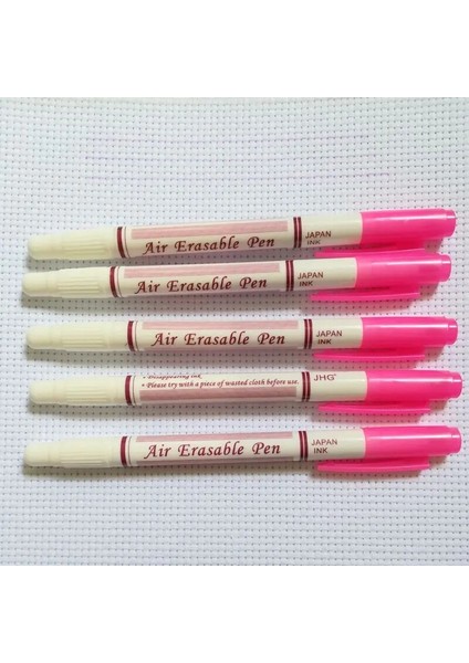 5 Pembe Silgi Stili Jhg Çift Taraflı Mavi Su Silinebilir Kalem Silgili Suda Çözünür Işaretleyici Kalem Kumaş Boya Işaretleyici Tekstil Görünmez Mürekkep Kalem (Yurt Dışından)
