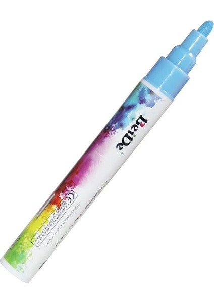 6 mm Mavi Stil 8 Paket Floresan Sıvı Tebeşir Işaretleyici Grafiti Çizim Sanatı Kaynağı Silinebilir Tebeşir Işaretleyici Tozsuz Su Bazlı (Yurt Dışından)