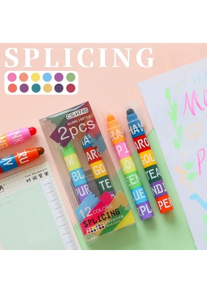 Daha Koyu Stil 6 Renk Ekleme Yüksek Çakmak Işaretleyici Kalemler Boyama Boya Çocuklar Için Renkli Sanat Kawaii Kalem Hediye Okul Kırtasiye Malzemeleri (Yurt Dışından) fiyatları