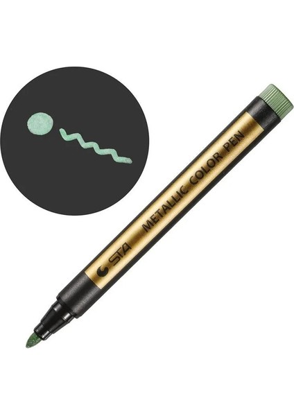 No.5 Tarzı 10 Renk Sta Metalik Sanat Işaretleyiciler Fırça Kalem Fineliner CD Seramik Cam Plastool Malzemeleri Için Kalıcı Işaretleyici (Yurt Dışından)