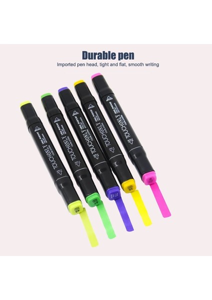 Açık Sarı Stil Kidspen Touchfive Colors Graphic Art Ikiz Uçlu Kalem Işaretleyici Nokta Öğrenci Tasarımı 2021 (Yurt Dışından) modelleri