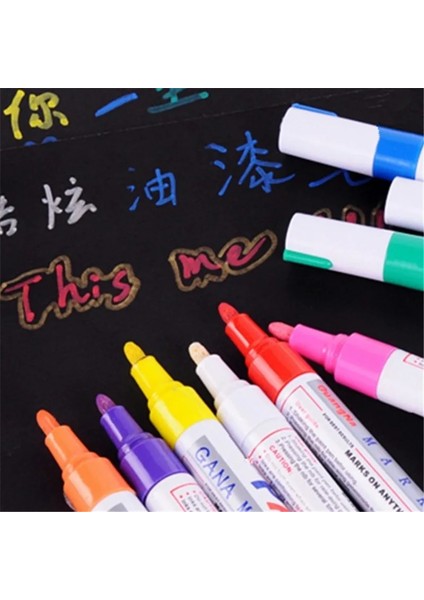 Mavi Stil 12 Renk Su Geçirmez Kalıcı Boya Marker Kalem Yazma Okulu Öğrenci Ofis Malzemeleri (Yurt Dışından) modelleri