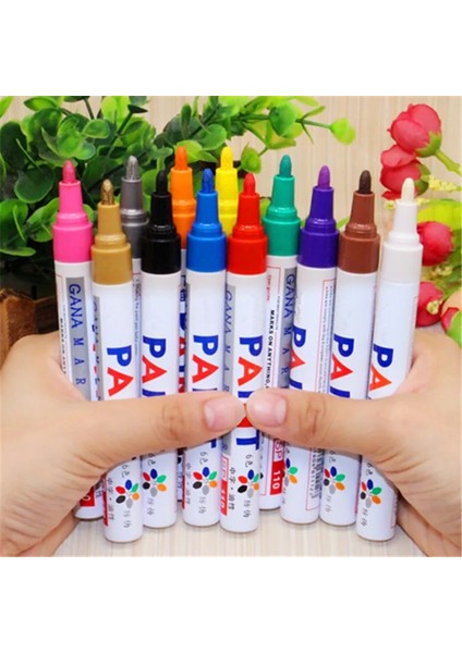 Mavi Stil 12 Renk Su Geçirmez Kalıcı Boya Marker Kalem Yazma Okulu Öğrenci Ofis Malzemeleri (Yurt Dışından) fırsatları
