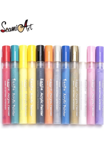 1 Adet Beyaz Stil 1 Adet Kalıcı Işaretleyici Beyaz Siyah Renkli Mürekkep Akrilik Su Geçirmez Kalem Kırtasiye 2mm Yuvarlak Ofis Okul Dıy Bez Taş Çizim (Yurt Dışından) modelleri